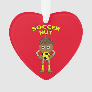 Soccer Nut Text Ornament