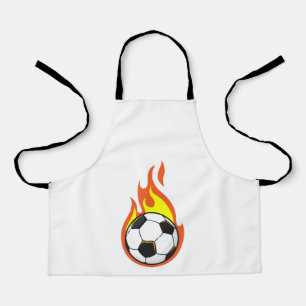 Soccer on Fire Apron