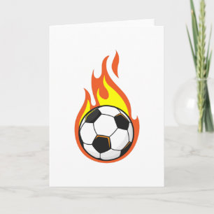 Soccer on Fire Card