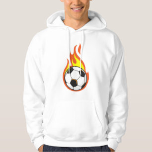 Soccer on Fire Hoodie