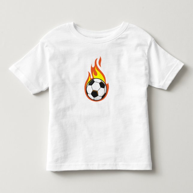 Soccer on Fire Toddler T-Shirt (Front)