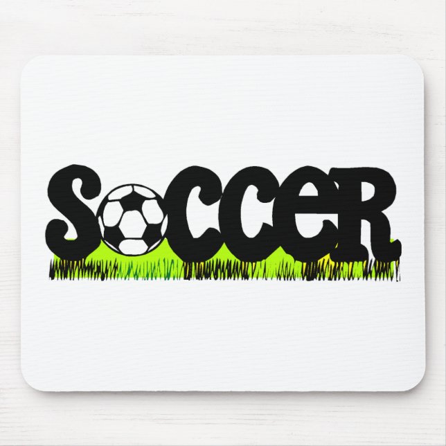 Soccer (On Grass) Mouse Mat (Front)