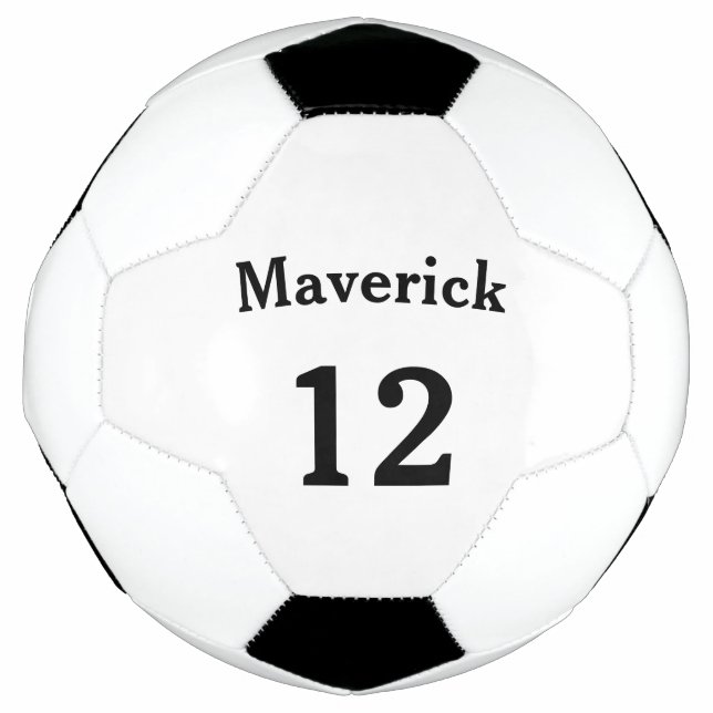 Soccer - "On the Ball" - Personalize Football (Front)