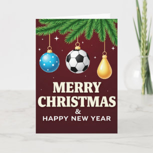 Soccer Ornament Christmas Card