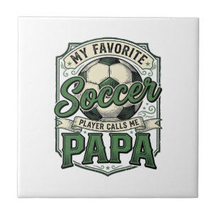 Soccer Papa Vintage Engraving Shirt Design_1 Tile