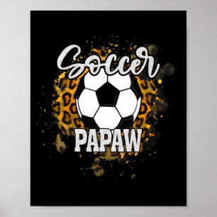 Soccer Papaw Vintage Soccer Family Matching T Shir Poster