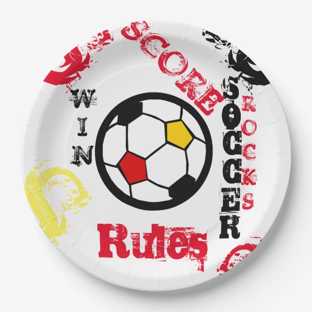 SOCCER PAPER PLATE (Front)