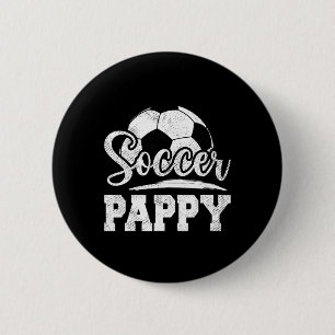 Soccer Pappy Soccer Player Game Day Father's Day 6 Cm Round Badge