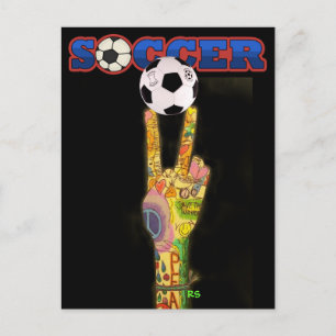 Soccer Party ! by SRF Invitation Postcard
