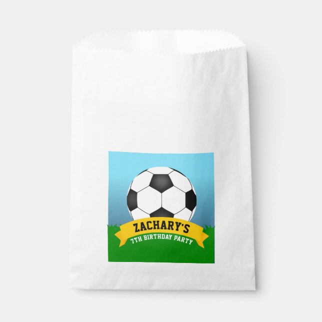 Soccer Party Favour Bags (Front)
