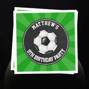 Soccer Party Paper Drink Napkins