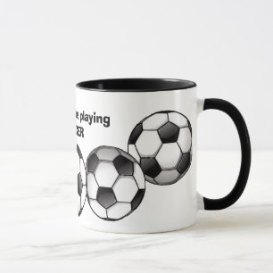 Soccer Pattern Coffee Mug