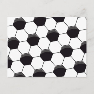 Soccer Pattern Postcard