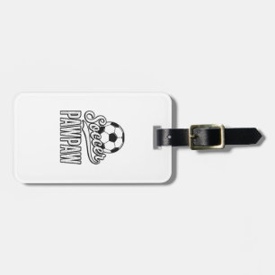 Soccer Pawpaw Vintage Engraving Shirt Design_1 Luggage Tag