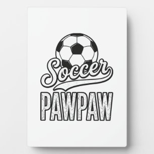 Soccer Pawpaw Vintage Engraving Shirt Design_1 Plaque
