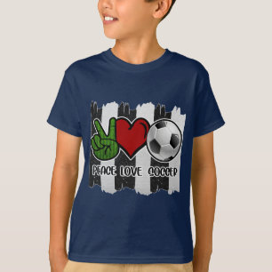Soccer Peace and Love T-Shirt