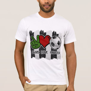 Soccer Peace and Love T-Shirt