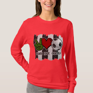Soccer Peace and Love T-Shirt