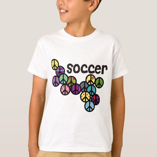 Soccer Peace Signs with Fill T-Shirt