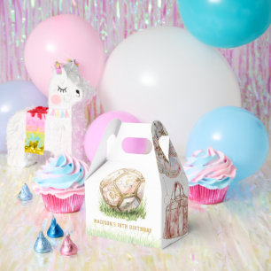 Soccer Personalised Girl Birthday Favour Box