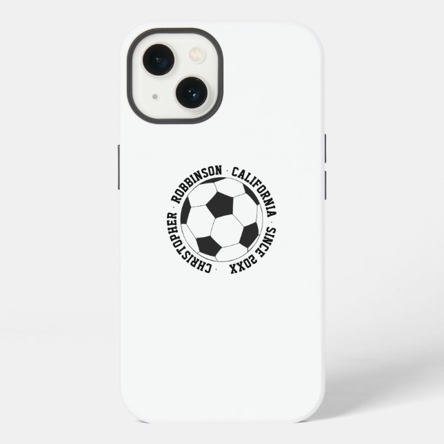 Soccer personalised iPhone case (Back)