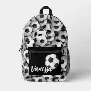 Soccer Personalised  Printed Backpack
