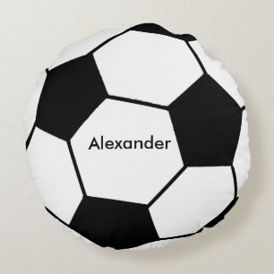 Soccer Personalised Round Pillow