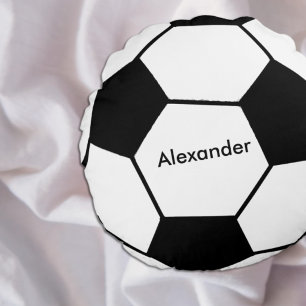 Soccer Personalised Round Pillow