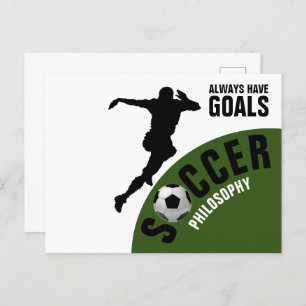 Soccer Philosophy Postcard