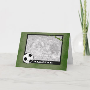 Soccer Photo Frame Card