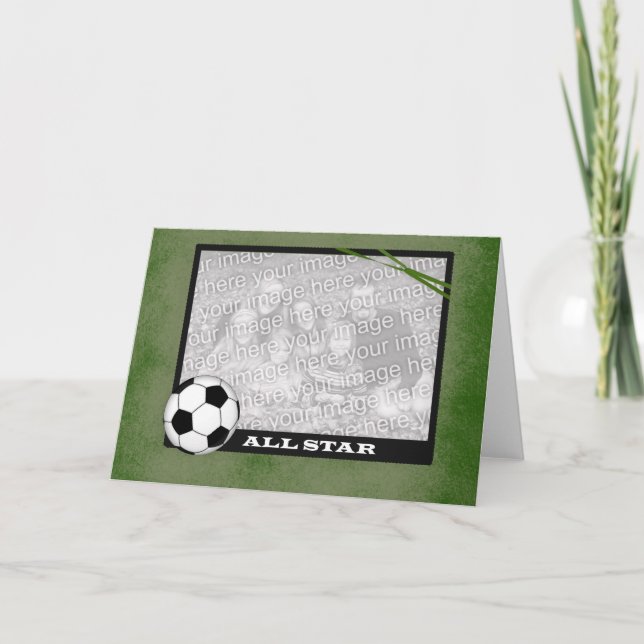 Soccer Photo Frame Card (Front)