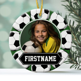 Soccer Photo Ornament for Youth
