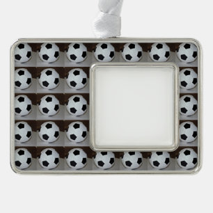 Soccer Photo Silver Plated Framed Ornament