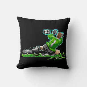Soccer Pillow Black and White