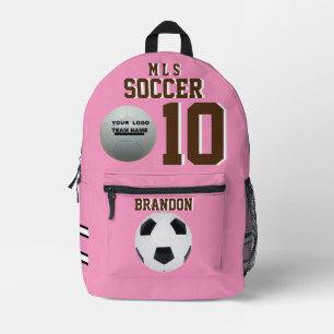 soccer pink backpacks pink personalised player nro