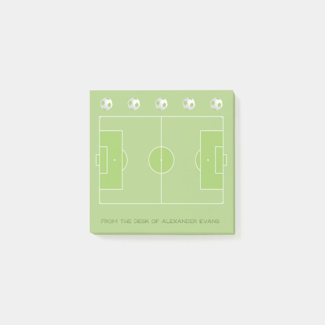 Soccer Pitch Post-it Notes (Front)