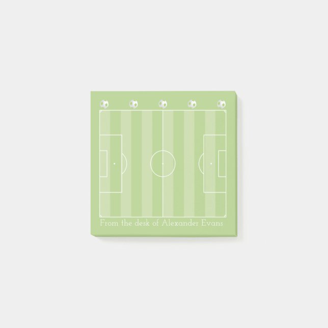 Soccer Pitch Post-it Notes (Front)