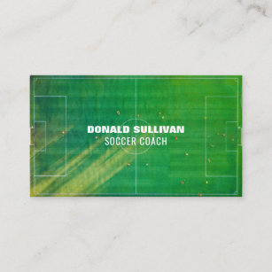 Soccer Pitch, Soccer Player/Coach/Ref Business Card