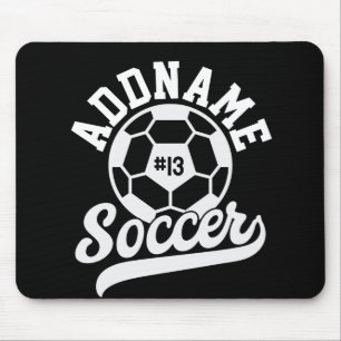 Soccer Player ADD NAME Football Team Personalised Mouse Mat