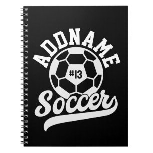 Soccer Player ADD NAME Football Team Personalised Notebook