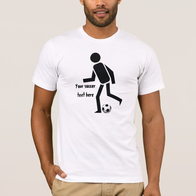 Soccer player and ball custom gift T-Shirt (Front)