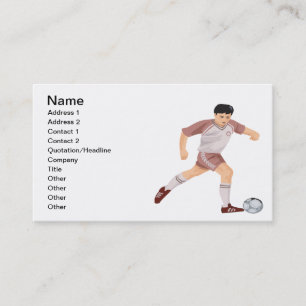 Soccer Player Business Card