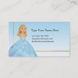Soccer Player Calling Card for Girls
