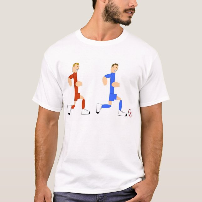 Soccer Player chasing the guy with the ball T-Shirt (Front)