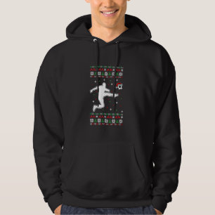 Soccer Player Christmas Cool Sport Ugly X Mas Paja Hoodie