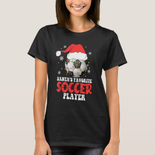 Soccer Player Christmas Soccer   T-Shirt