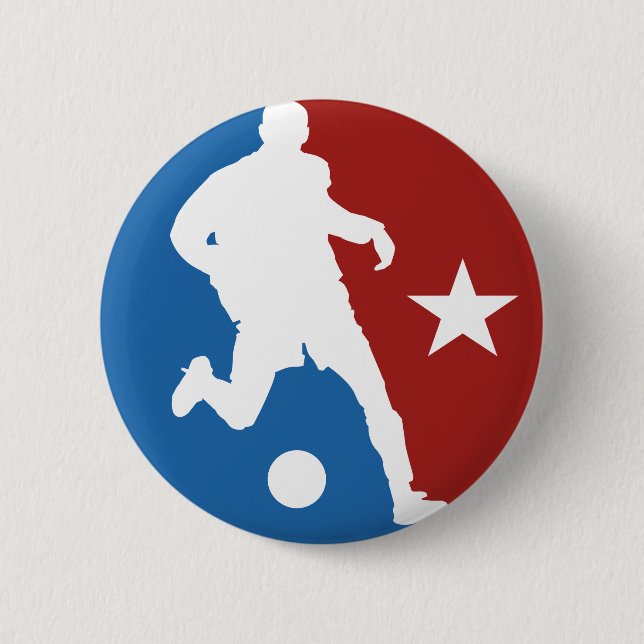 Soccer Player custom button (Front)