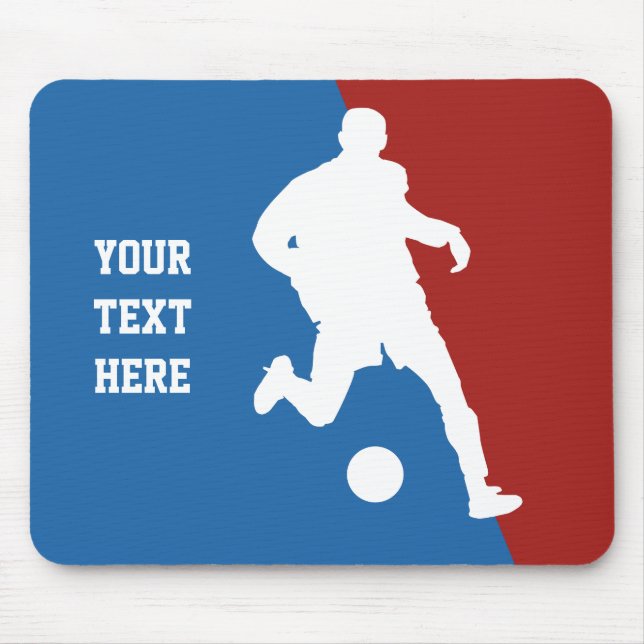Soccer Player custom mousepad (Front)