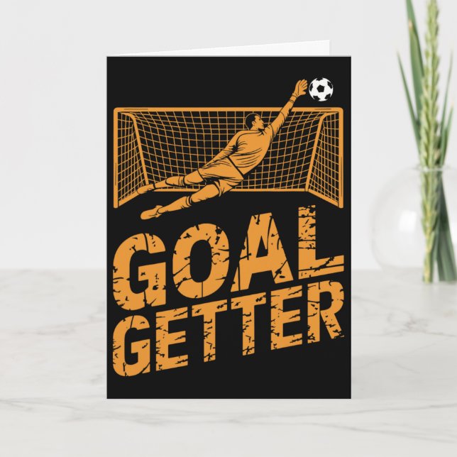 Soccer Player Easter Egg Hunt Bunny Ear Soccer Eas Card (Front)