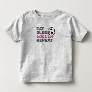 Soccer Player Eat Sleep Soccer Repeat Soccer Lover Toddler T-Shirt